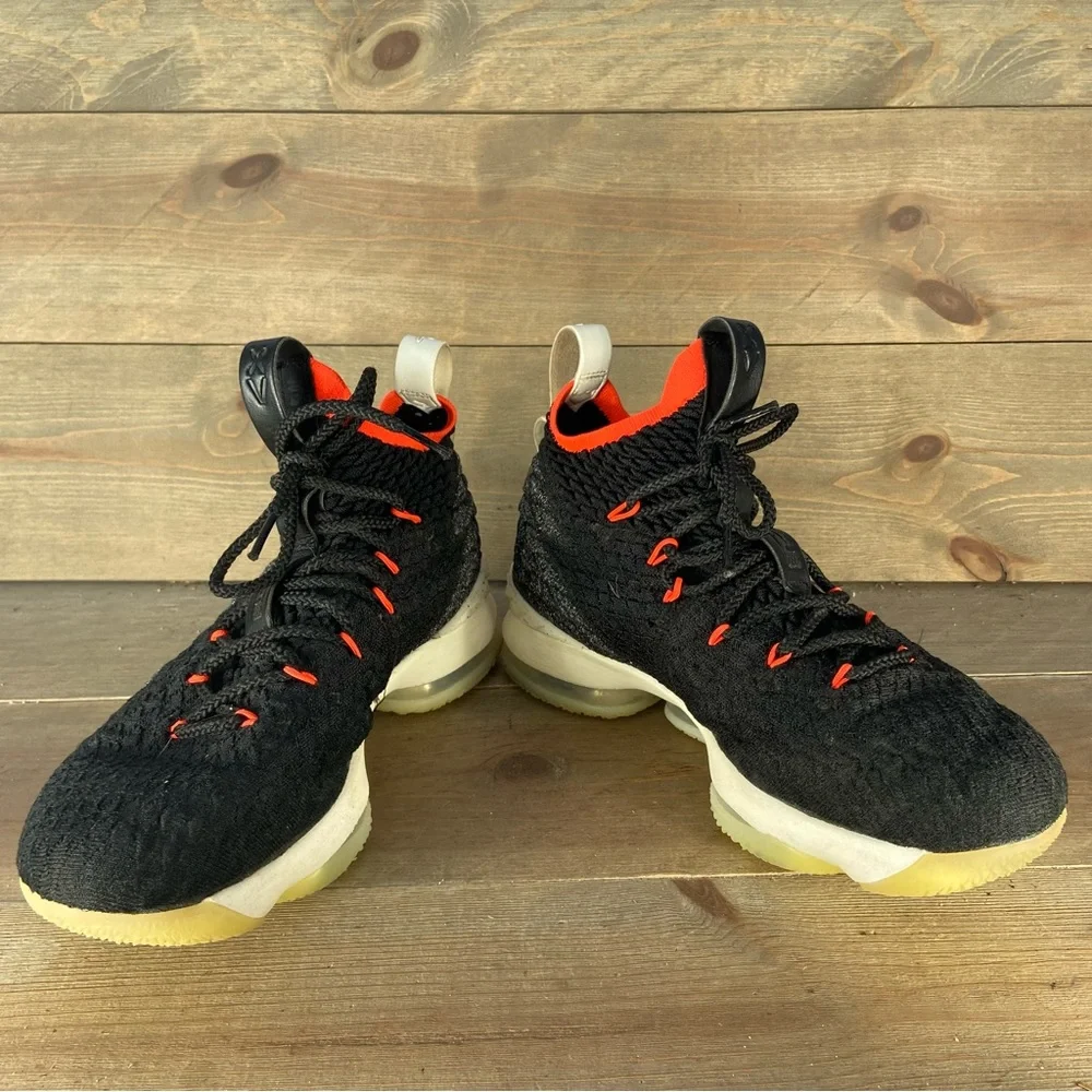 Nike Lebron 15 kids youth size 7 shoes black athletic basketball sneakers